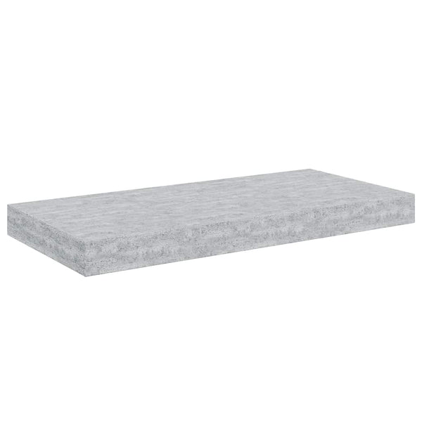 vidaXL Floating Shelves 2 pcs. Concrete Gray 50x23x3.8 cm MDF