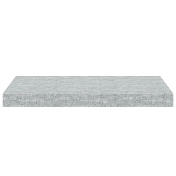 vidaXL Floating Shelves 2 pcs. Concrete Gray 50x23x3.8 cm MDF