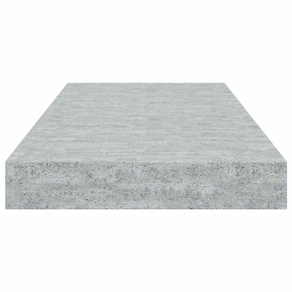 vidaXL Floating Shelves 2 pcs. Concrete Gray 50x23x3.8 cm MDF