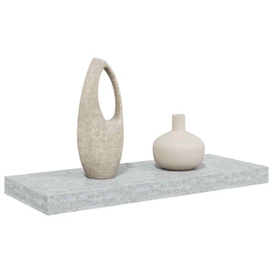 vidaXL Floating Wall Shelf Concrete Gray 60x23.5x3.8 cm MDF