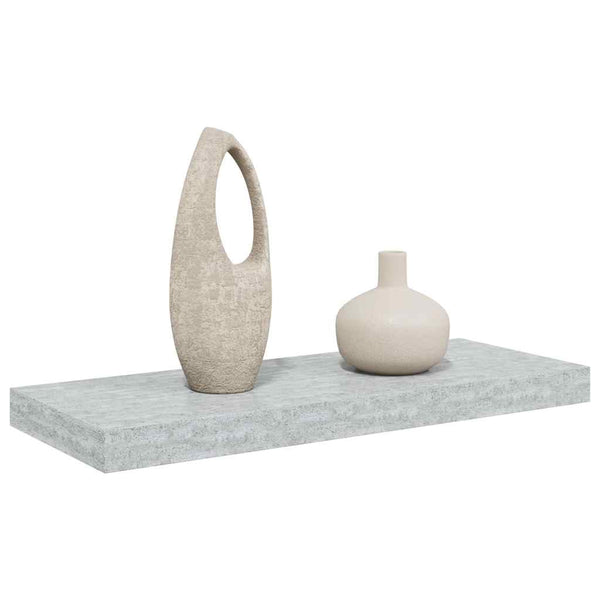 vidaXL Floating Wall Shelf Concrete Gray 60x23.5x3.8 cm MDF