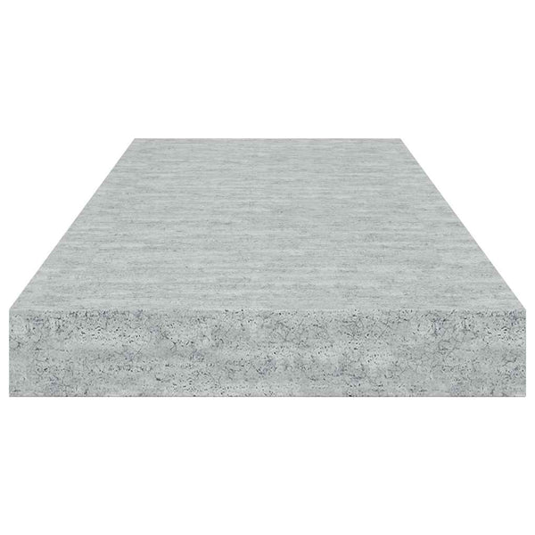 vidaXL Floating Wall Shelf Concrete Gray 60x23.5x3.8 cm MDF