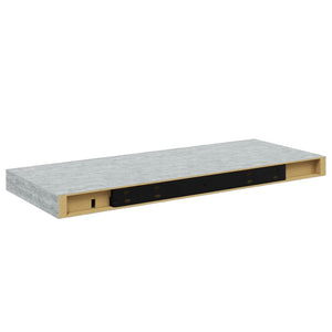 vidaXL Floating Wall Shelf Concrete Gray 60x23.5x3.8 cm MDF