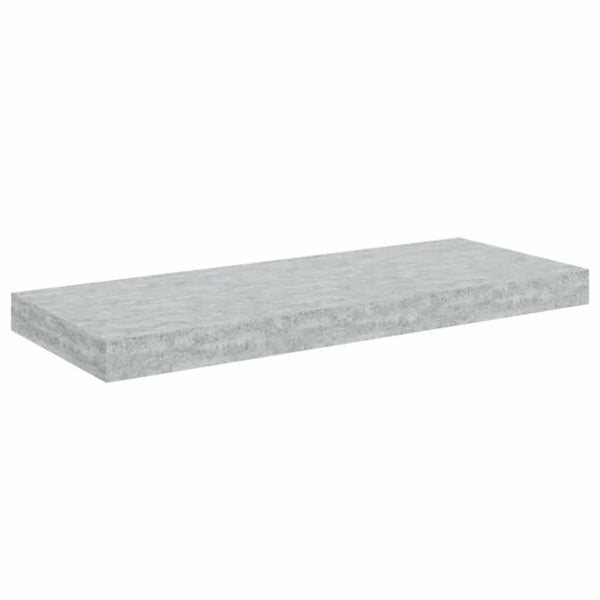 vidaXL Floating Shelves 2 pcs. Concrete Grey 60x23.5x3.8 cm MDF