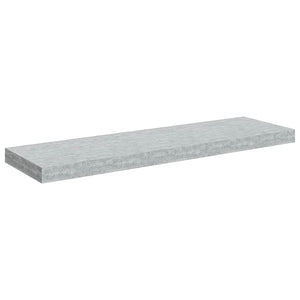 vidaXL Floating Wall Shelf Concrete Gray 80x23.5x3.8 cm MDF