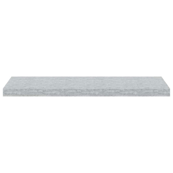 vidaXL Floating Wall Shelf Concrete Gray 80x23.5x3.8 cm MDF