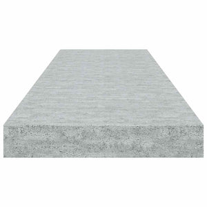 vidaXL Floating Wall Shelf Concrete Gray 80x23.5x3.8 cm MDF