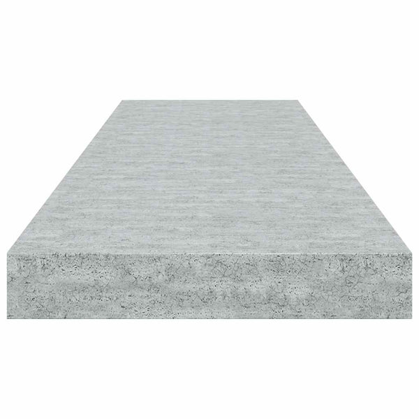 vidaXL Floating Wall Shelf Concrete Gray 80x23.5x3.8 cm MDF