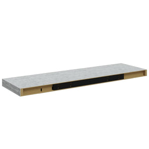 vidaXL Floating Wall Shelf Concrete Gray 80x23.5x3.8 cm MDF