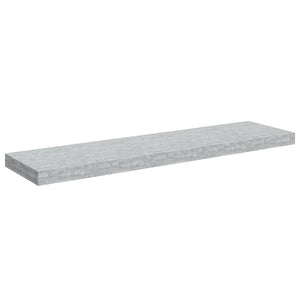 vidaXL Floating Wall Shelf Concrete Grey 90x23.5x3.8 cm MDF