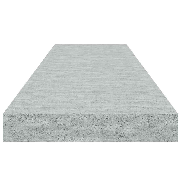 vidaXL Floating Wall Shelf Concrete Grey 90x23.5x3.8 cm MDF
