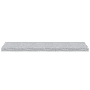 vidaXL Floating Wall Shelves 2 pcs Concrete Grey 90x23.5x3.8 cm MDF