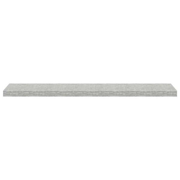 vidaXL Floating Shelves 2 pcs Concrete Grey 120x23.5x3.8 cm MDF