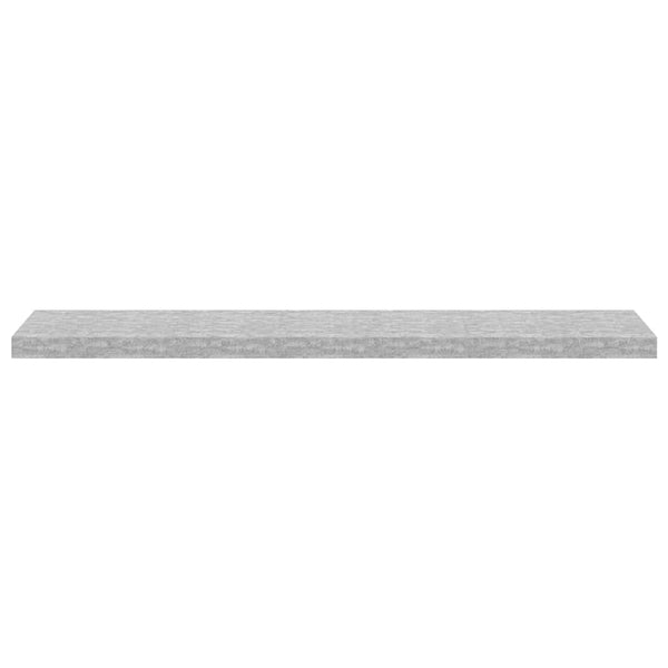 vidaXL Floating Shelves 4 pcs. Concrete Gray 120x23.5x3.8 cm MDF
