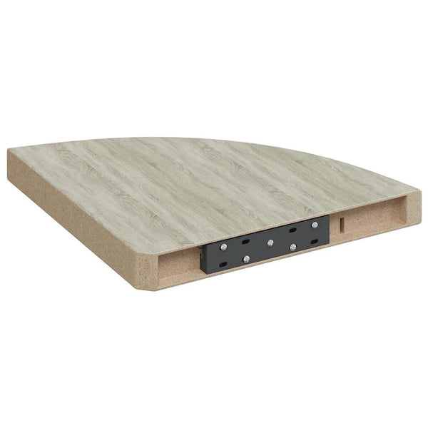 vidaXL Corner Floating Shelves 2 pcs Oak Look and White 35x35x3.8 cm MDF