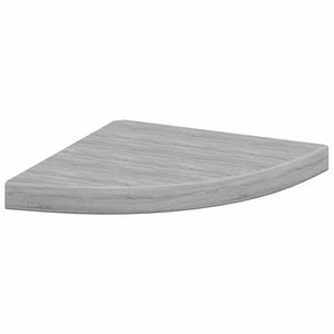 vidaXL Corner Floating Shelves 2 pcs Concrete Grey 35x35x3.8 cm MDF