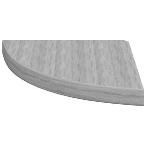 vidaXL Corner Floating Shelves 2 pcs Concrete Grey 35x35x3.8 cm MDF