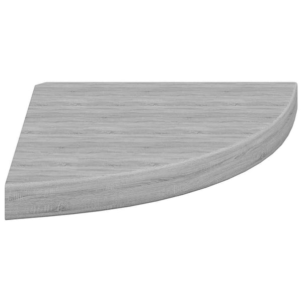 vidaXL Corner Floating Shelves 4 pcs Concrete Grey 35x35x3.8 cm MDF