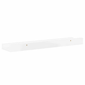 vidaXL Wall Shelves 2 pcs High Gloss White 40x9x3 cm