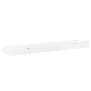 vidaXL Wall Shelves 2 pcs High Gloss White 40x9x3 cm