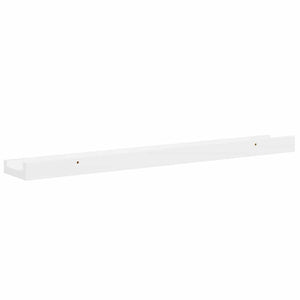 vidaXL Wall Shelves 2 pcs. High-Gloss White 60x9x3 cm