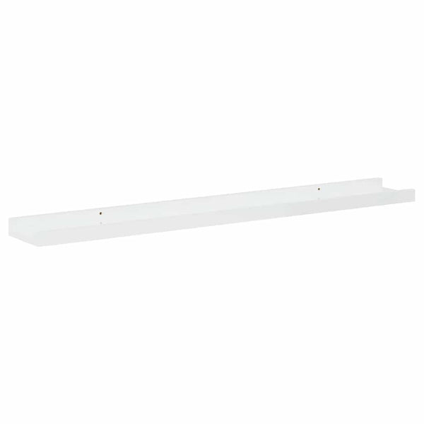 vidaXL Wall Shelves 2 pcs. High Gloss White 80x9x3 cm