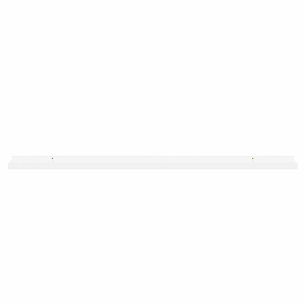 vidaXL Wall Shelves 2 pcs High Gloss White 100x9x3 cm