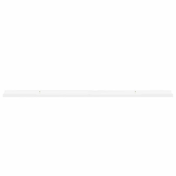 vidaXL Wall Shelves 2 pcs. High Gloss White 115x9x3 cm