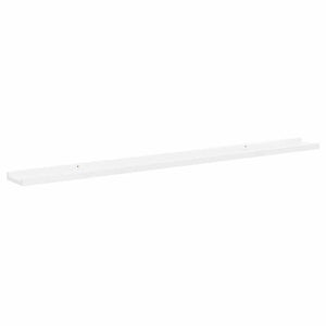 vidaXL Wall Shelves 2 pcs. High Gloss White 115x9x3 cm