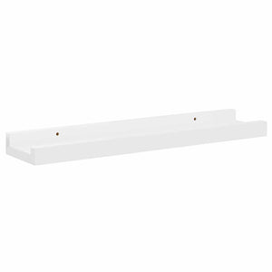 vidaXL Wall Shelves 4 pcs High Gloss White 40x9x3 cm