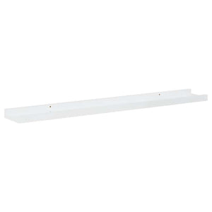 vidaXL Wall Shelves 4 pcs. High Gloss White 80x9x3 cm
