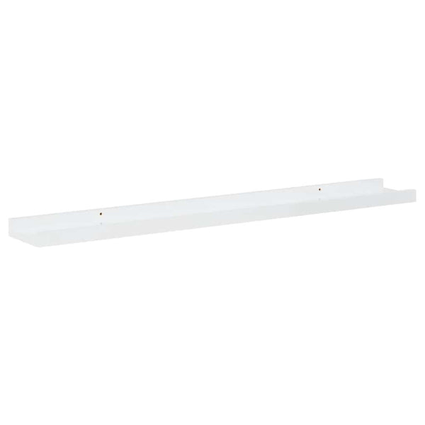 vidaXL Wall Shelves 4 pcs. High Gloss White 80x9x3 cm