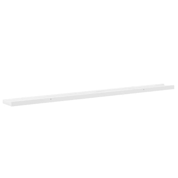 vidaXL Wall Shelves 4 pcs High Gloss White 115x9x3 cm