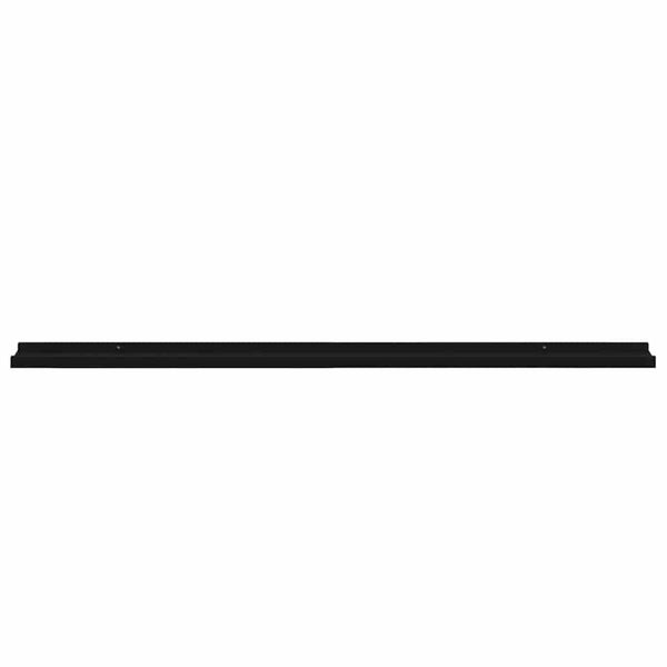 vidaXL Wall Shelves 2 pcs Black 115x9x3 cm