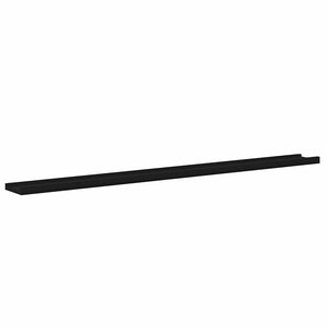 vidaXL Wall Shelves 2 pcs Black 115x9x3 cm