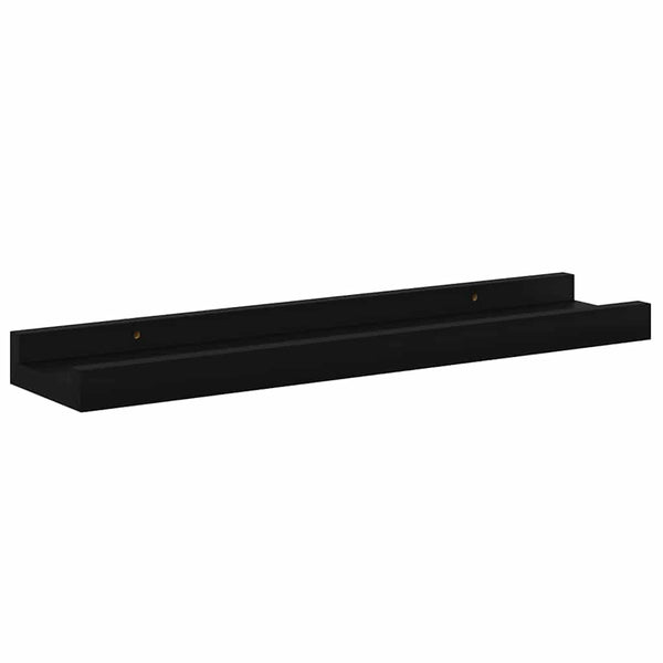 vidaXL Wall Shelves 4 pcs. Black 40x9x3 cm