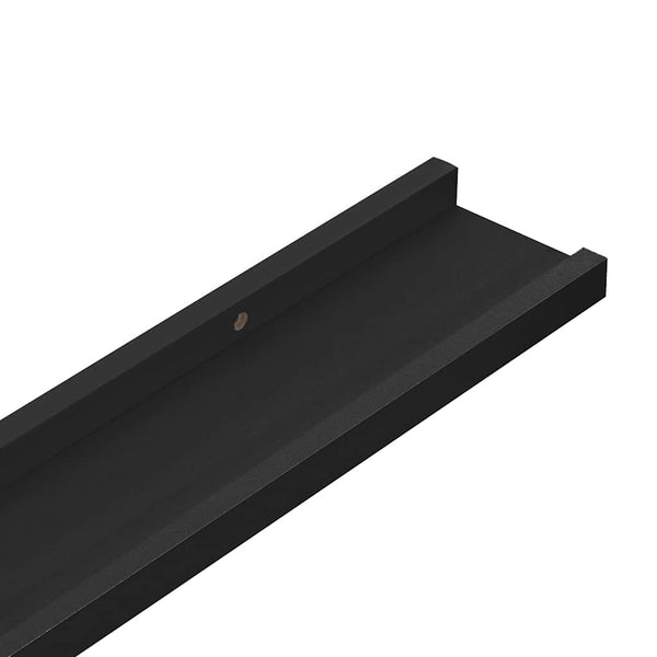 vidaXL Wall Shelves 4 pcs. Black 40x9x3 cm