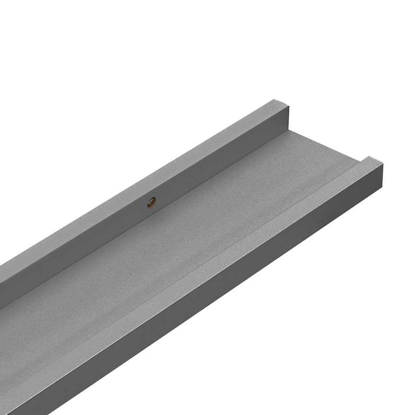 vidaXL Wall Shelves 2 pcs. Grey 100x9x3 cm