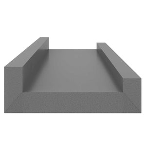 vidaXL Wall Shelves 4 pcs. Grey 40x9x3 cm