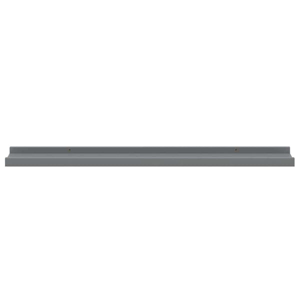vidaXL Wall Shelves 4 pcs. Grey 80x9x3 cm