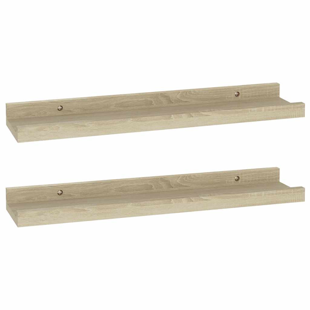 vidaXL Wall Shelves 2 pcs. Sonoma Oak 40 x 9 x 3 cm