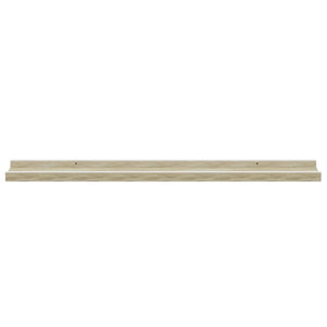 vidaXL Wall Shelves 2 pcs. White and Sonoma Oak 80x9x3 cm