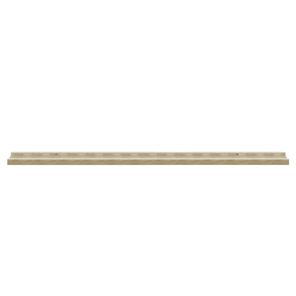 vidaXL Wall Shelves 2 pcs. White and Sonoma Oak 100x9x3 cm