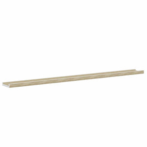vidaXL Wall Shelves 2 pcs. White and Sonoma Oak 115x9x3 cm