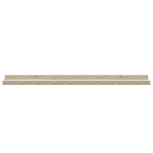 vidaXL Wall Shelves 4 pcs. White and Sonoma Oak 80x9x3 cm