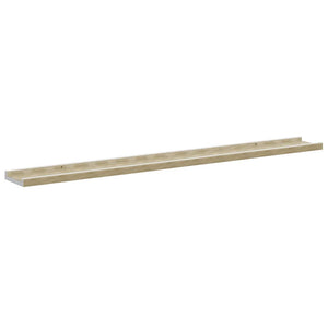 vidaXL Wall Shelves 4 pcs. White and Sonoma Oak 100x9x3 cm