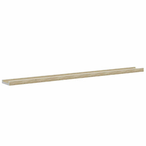 vidaXL Wall Shelves 4 pcs. White and Sonoma Oak 100x9x3 cm