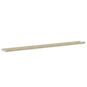 vidaXL Wall Shelves 4 pcs. White and Sonoma Oak 115x9x3 cm