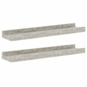 vidaXL Wall Shelves 2 pcs Concrete Gray 40x9x3 cm