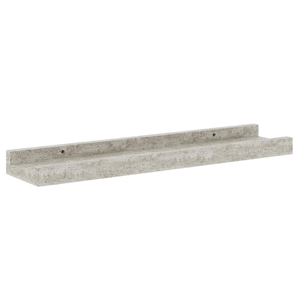 vidaXL Wall Shelves 2 pcs Concrete Gray 40x9x3 cm